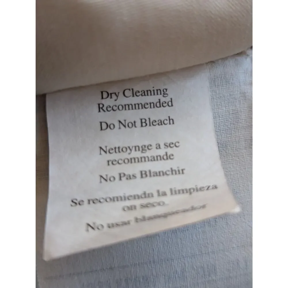 WAVERLY! LUXURY COLLECTION CREAM EMBROIDERED BOXED CORNER BEDSPREAD! SZ FULL - Picture 6 of 14